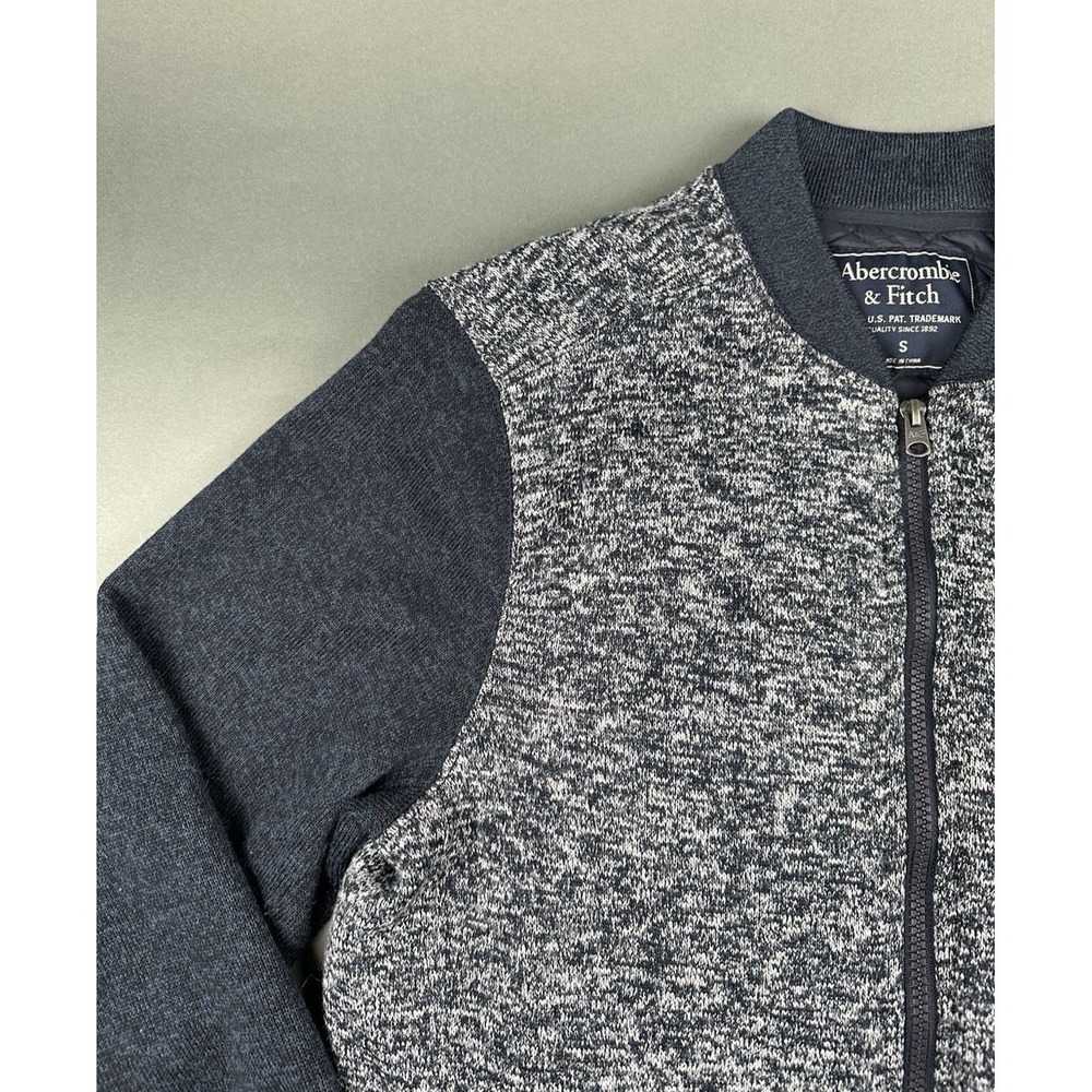 Abercrombie Fitch Jacket Men's S Bomber Varsity Insulated Quilted Blade Collar - Picture 5 of 12